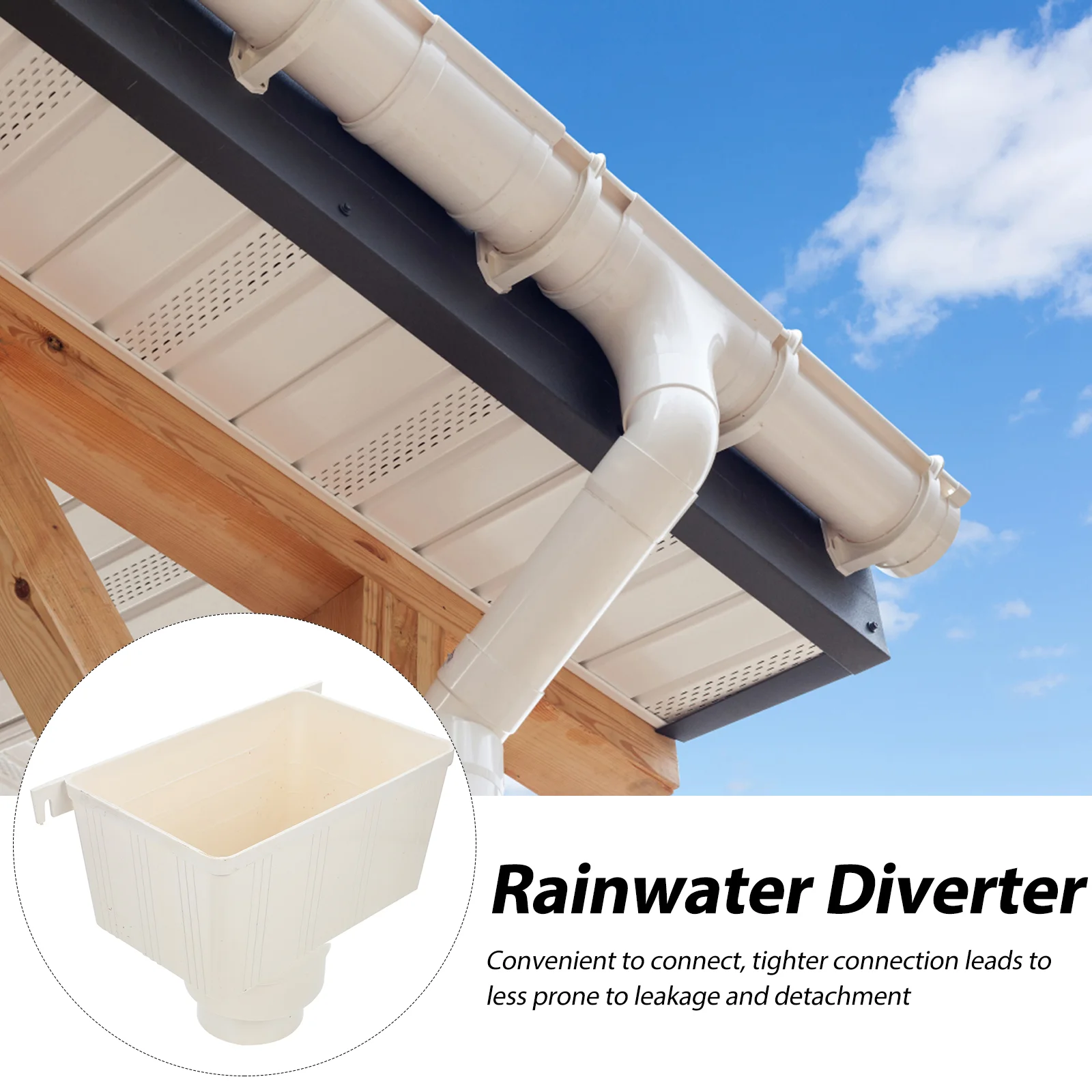 Collector Drain Pipe Strainer Commercial Gutter Downspout Pvc Outdoor Rainwater