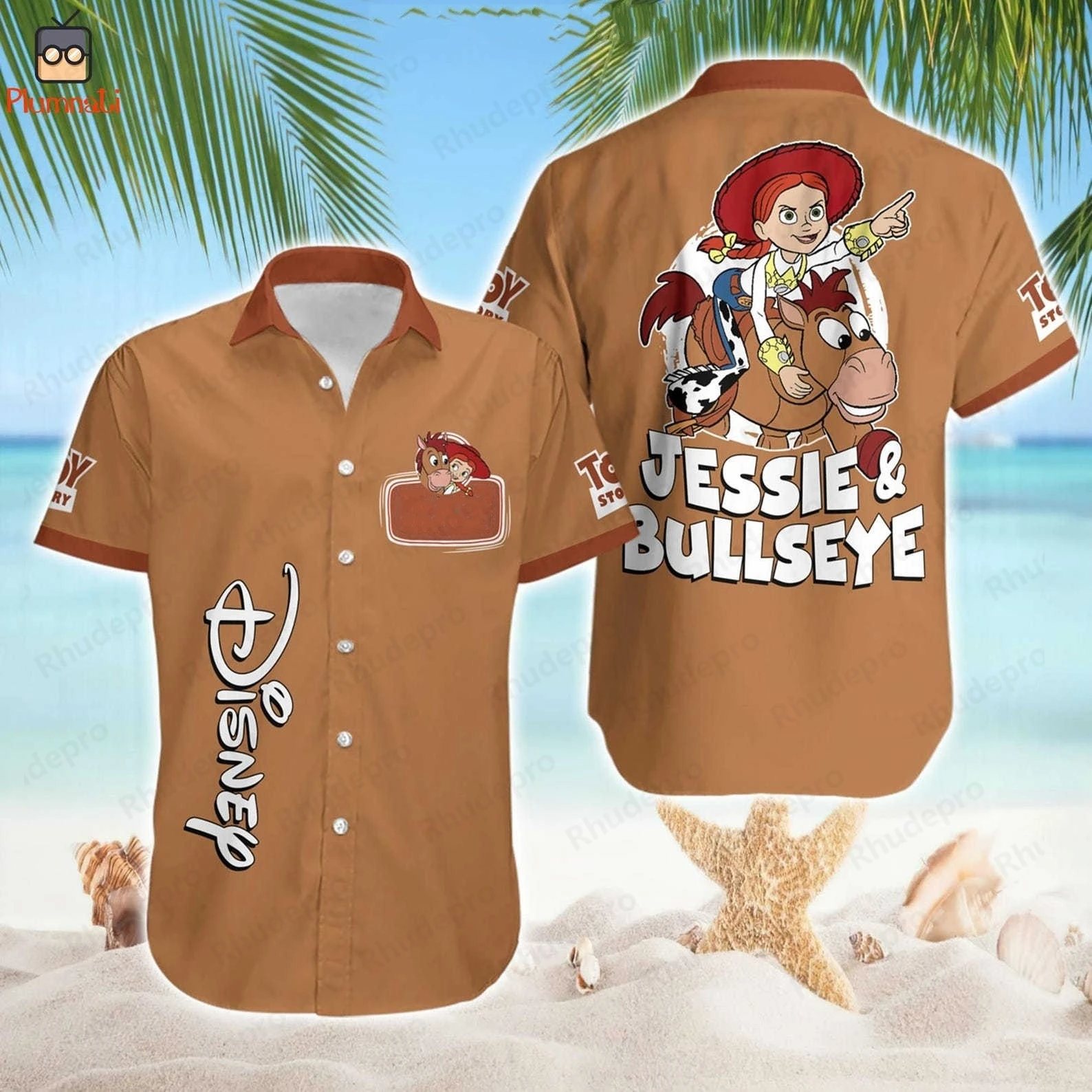 

Disney Toy Story Hawaiian Shirts Men's Womens Kids Tops Summer Casual Short Sleeve Button Up Shirts Buzz Lightyear Beach Shirts