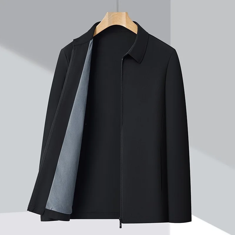 2026 Summer Season New Sunscreen Jacket Men's Casual Versatile Model Solid Color Lapel Fashion Light Model