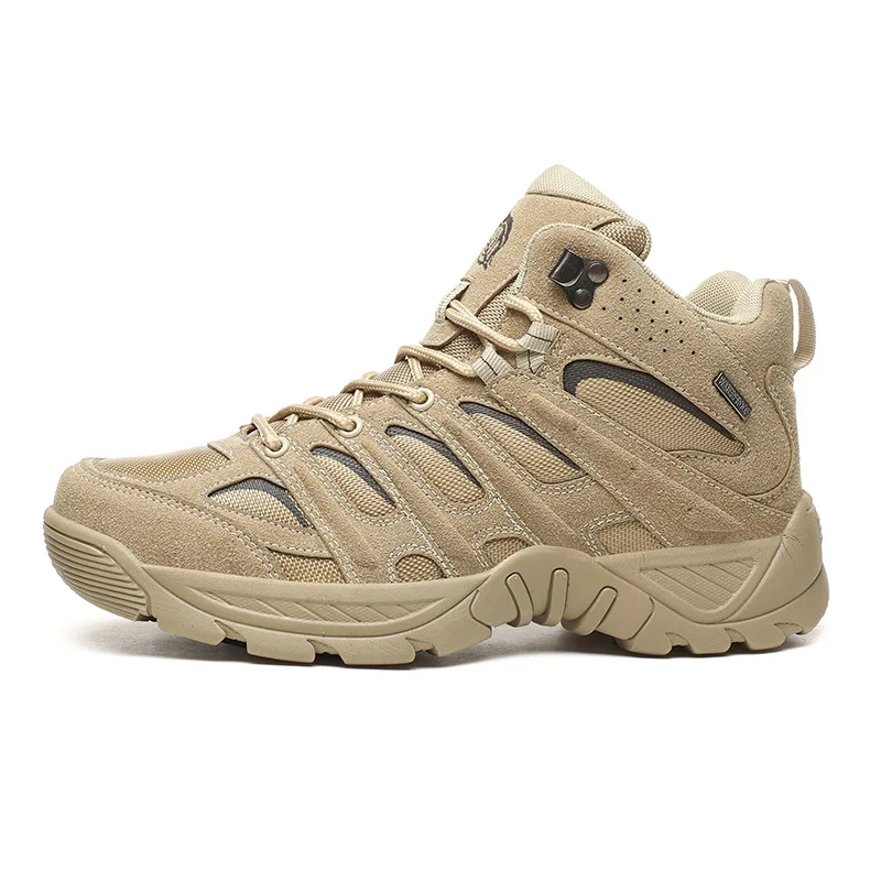 2024 Męskie trampki Taktyczne oddychające buty bojowe Buty outdoorowe Buty codzienne Jesień Nowe buty Lekkie antypoślizgowe męskie buty do kostki Desert