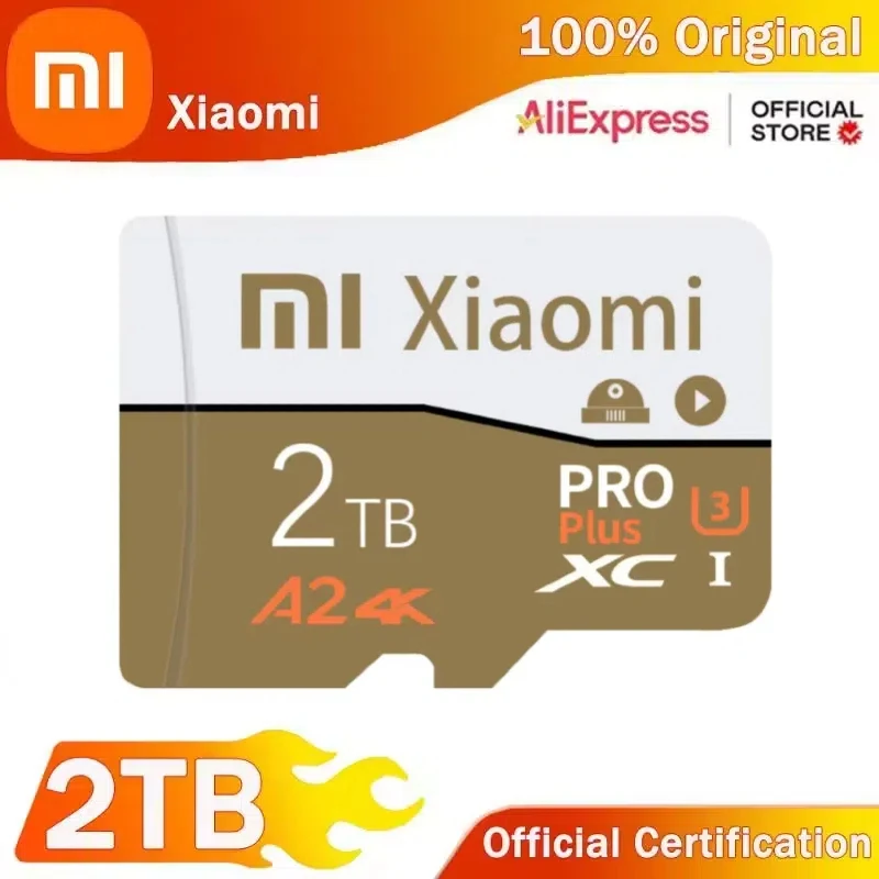 Tarjeta Micro TF SD Xiaomi V30 de 2TB, tarjeta de memoria de alta velocidad, 1TB, 512GB, tarjeta de vídeo Clase 10, tarjeta SD de 256GB para cámara