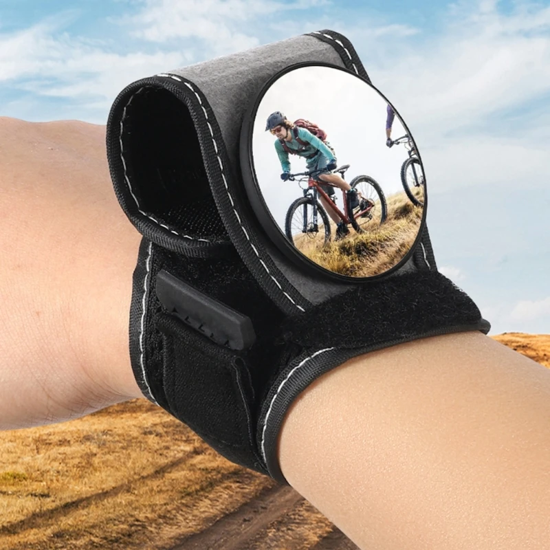 Fahrrad-Rückspiegel-Glas-Armband, zusammenklappbarer Lenker, Sicherheits-Fahrradglas