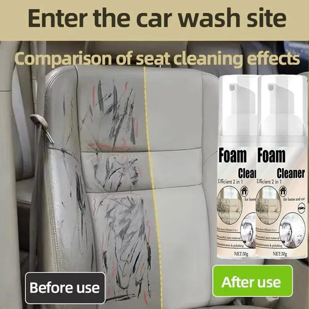 Multiple Effects Decontamination Maintenance Polishing Cleaning Tools 30g Foam Cleaner Remove Car Seats Carpets Ceilings Stains