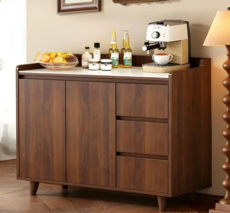 YJQ rock slab dining side tea cabinet integrated storage cabinet against the wall living room practical