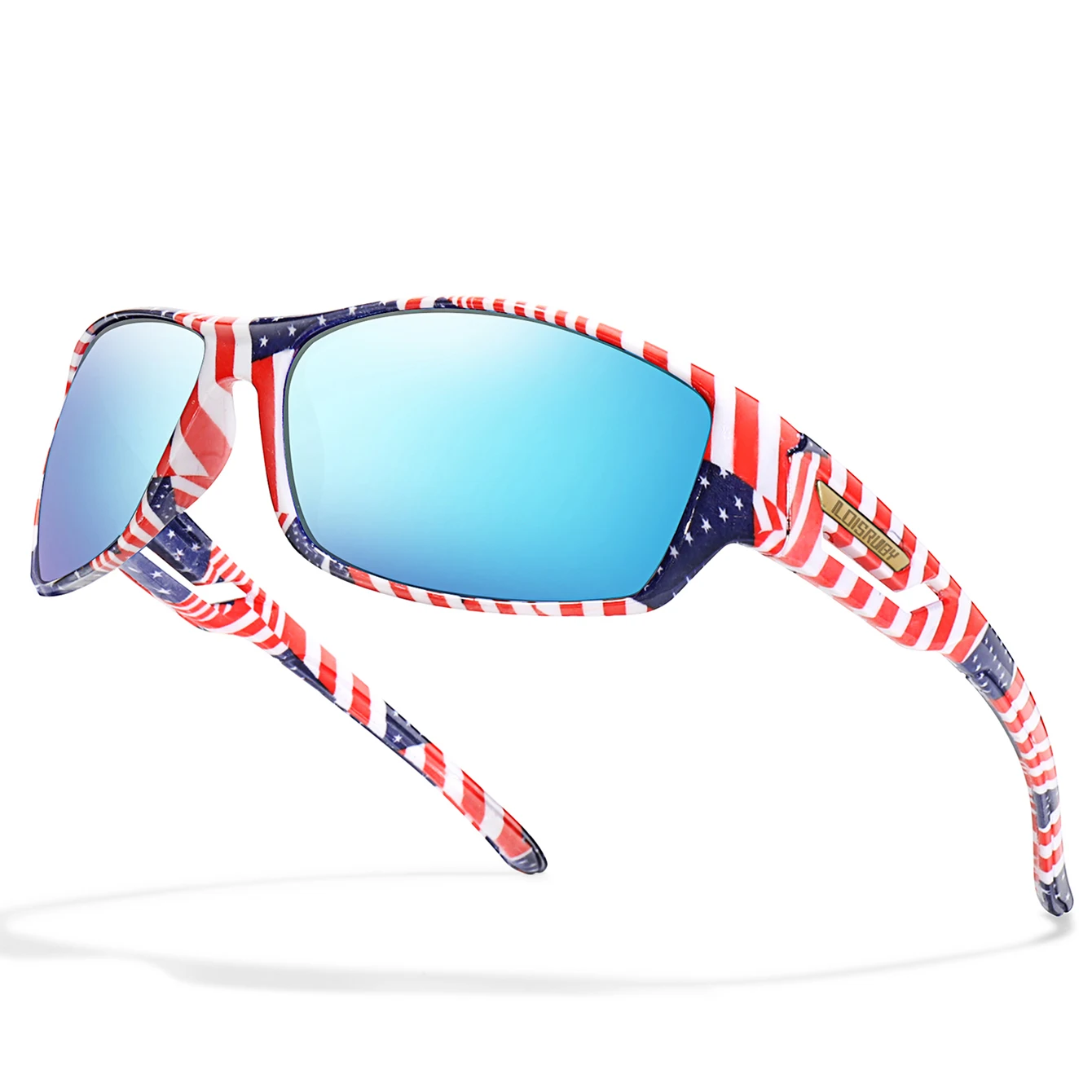 AliExpress NONE Men's Polarized Sunglasses Camo Military Style UV400 Protection for Cycling Riding Fishing Running And Driving Festival Gift