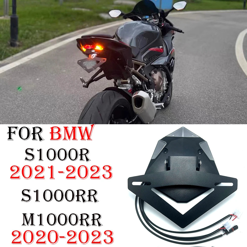 2023 S1000RR License Plate Holder Motorcycle Tail Tidy For BMW S1000R M1000RR 2020-2023 Adjustable Short Number Plate Holder