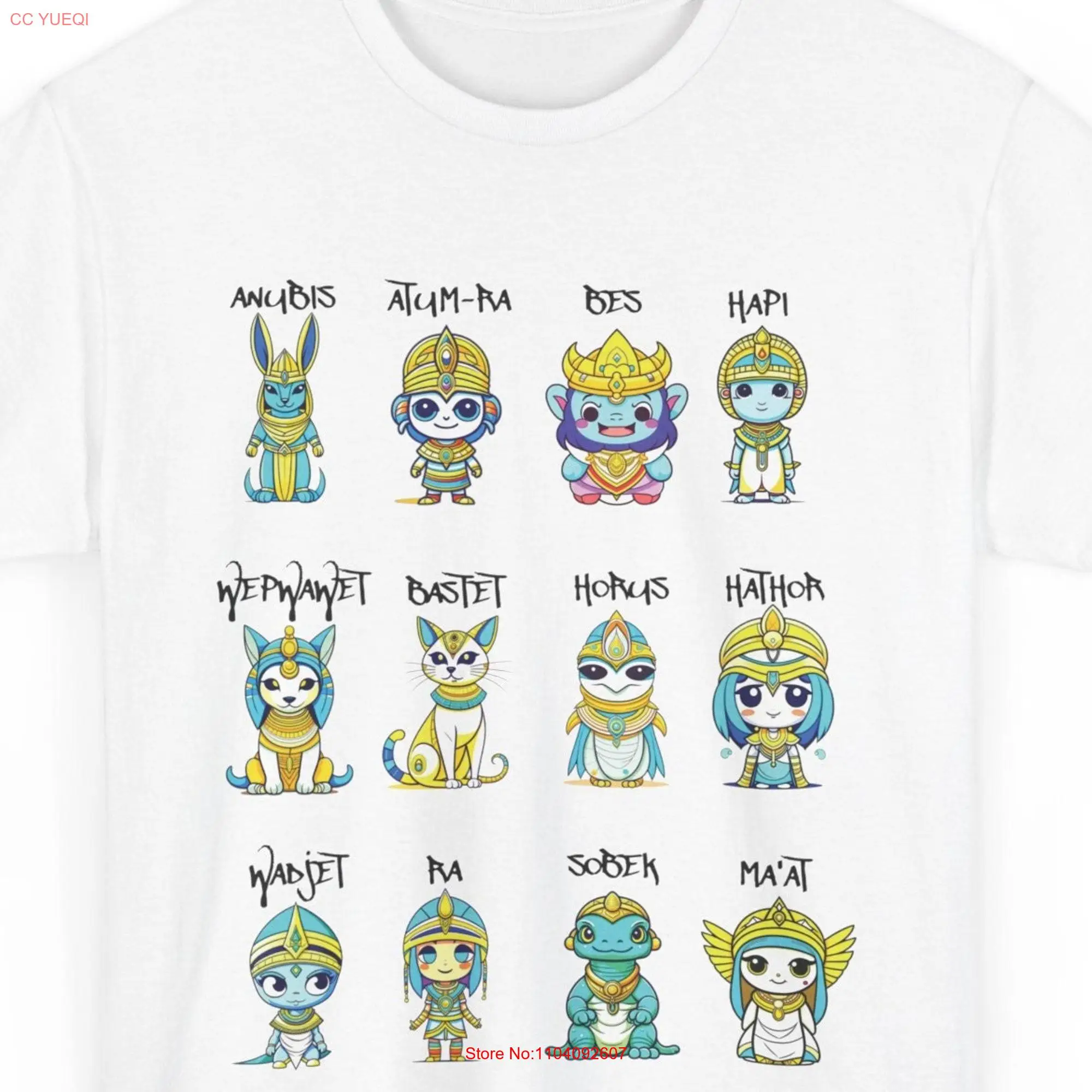 Cute Baby Egyptian Gods T Shirt 100 Cotton Adorable Anubis Bastet and More Fun Mythology Unique Idea Ancient Egypt