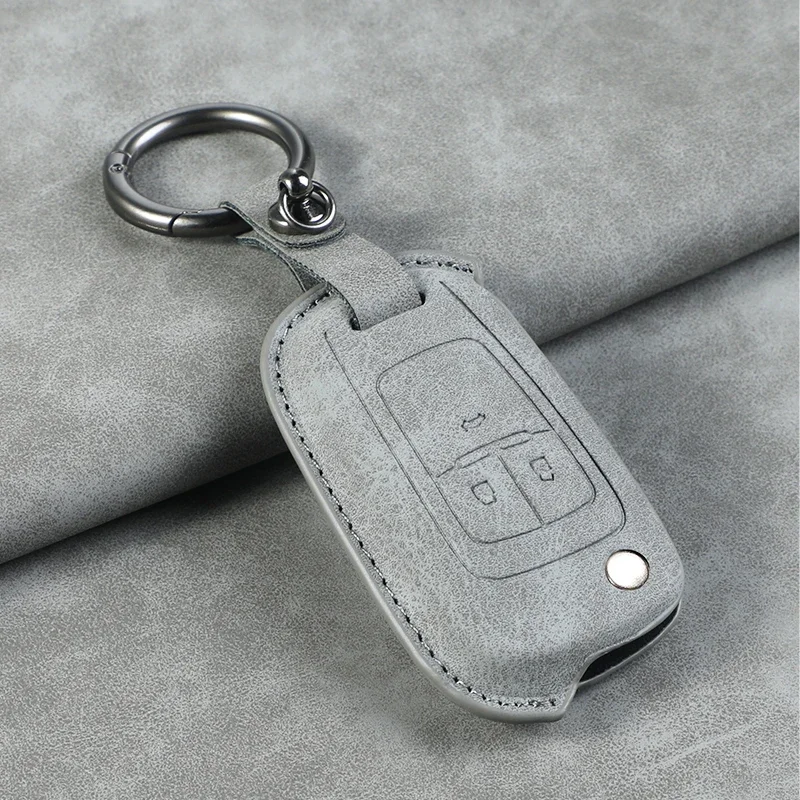 Leather Car Flip Key Case Cover for Chevrolet for Buick Cruze Aveo Trax Sail Malibu Captiva Vauxhall Astra Corsa Insignia Mokka