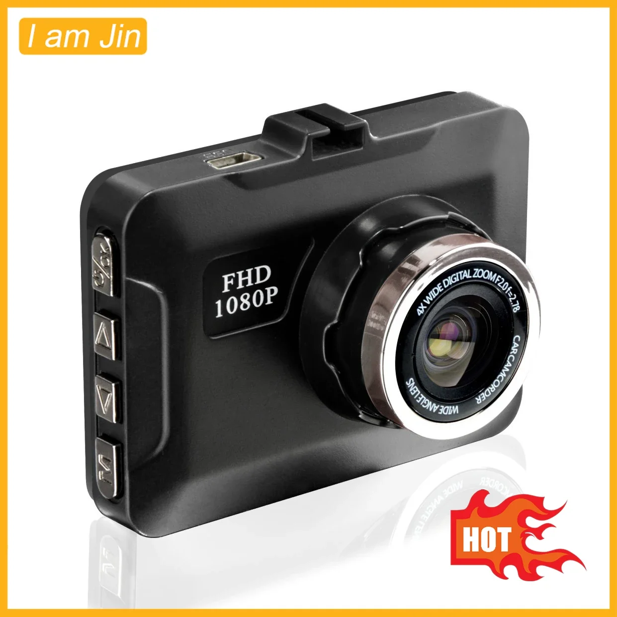 Full HD 1080P Car DVR Dash Camera Black Box Night Vision Video Recorder Dash Cam Len IPS Screen Sound Recorder Loop Recording 