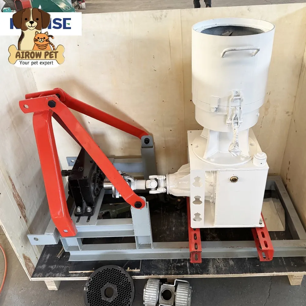 AIROW Dual Roller PTO Feed Pellet Machine for Livestock and Poultry Feed Making Using Corn Wheat Bran and Other Farm Materials