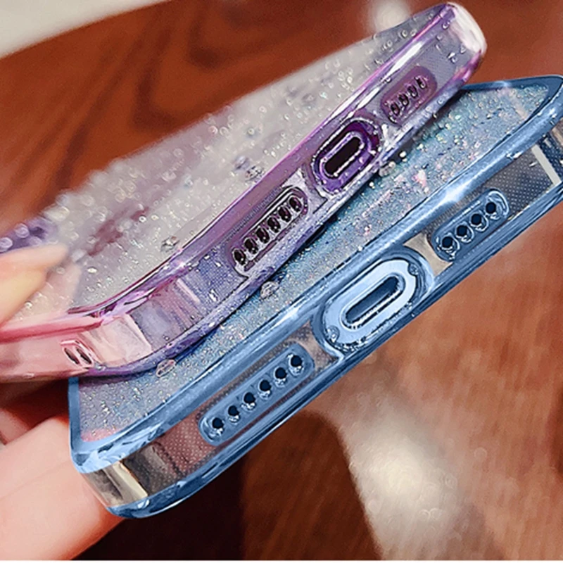Glitter Phone Case for Xiaomi Redmi Note 13 13R 12 12S 12R 11 11S 11R 10 10S 9 9S Pro Cases Bling Rhinestone Silvery Shiny Cover