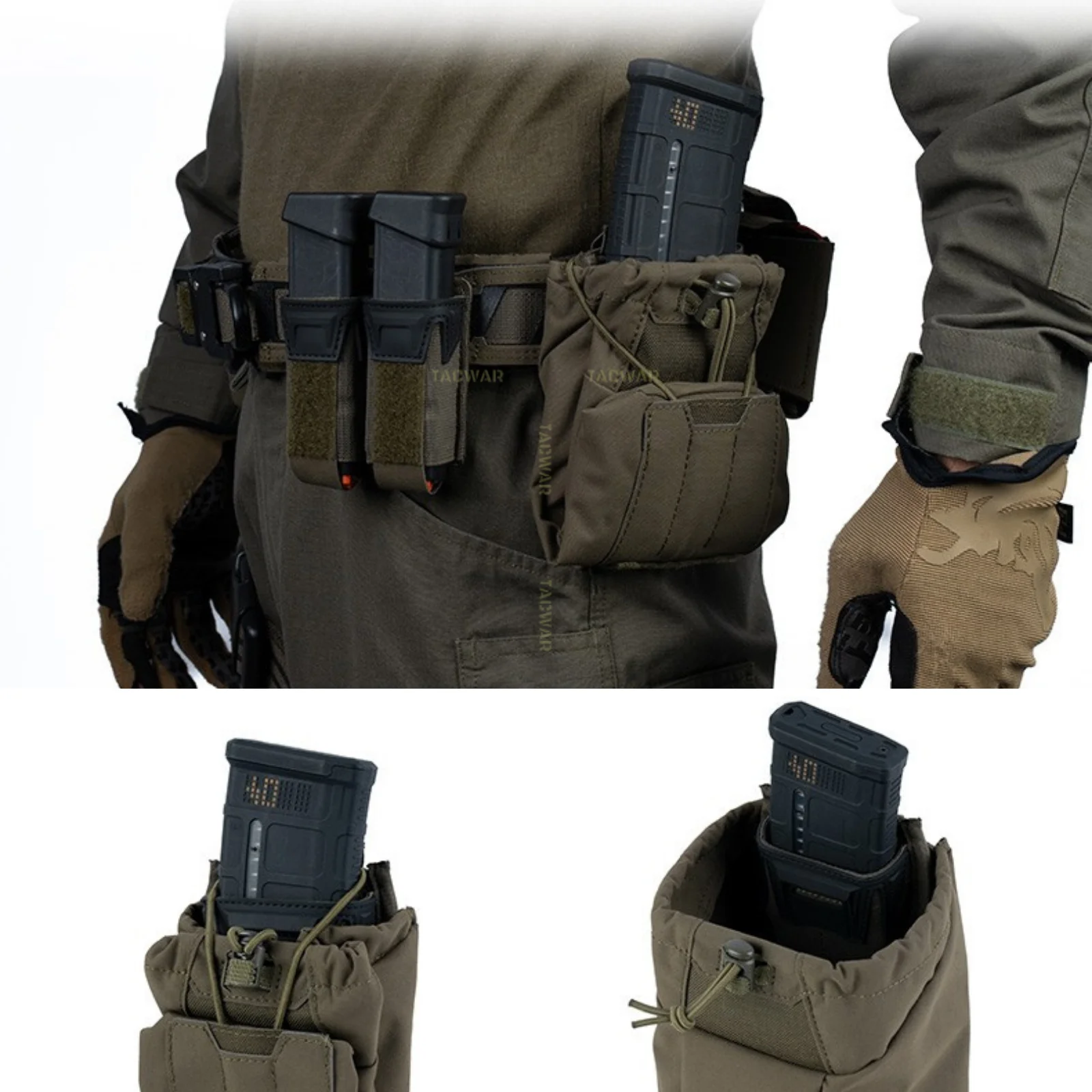 전술용 덤프 파우치 접이식 재활용 가방 MOLLE 드롭 - Tactical Dump Pouch Foldable Drop Bag 리뷰 및 가격