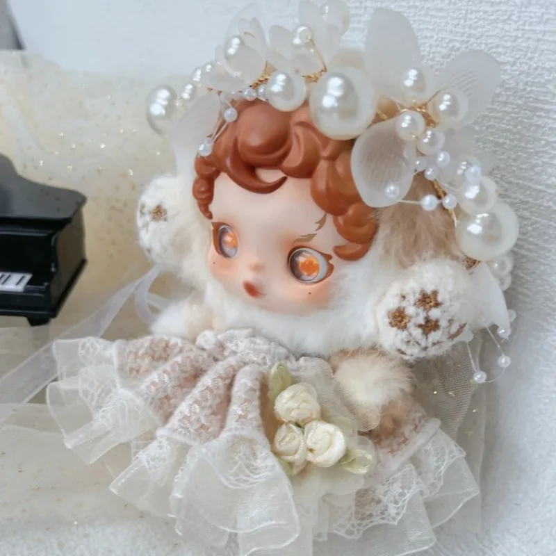 

Doll Clothing for Skullpanda Velvet Plush Doll Clothes Sp Winter Symphony Series 15-17cm Baby Clothes Cat Cloak Set Cute No Doll