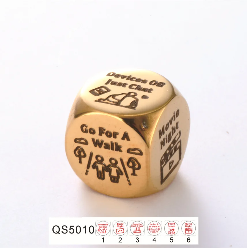 

Cross-border new decision dice entanglement Gospel Valentine's Day will stainless steel dice manufacturers spot