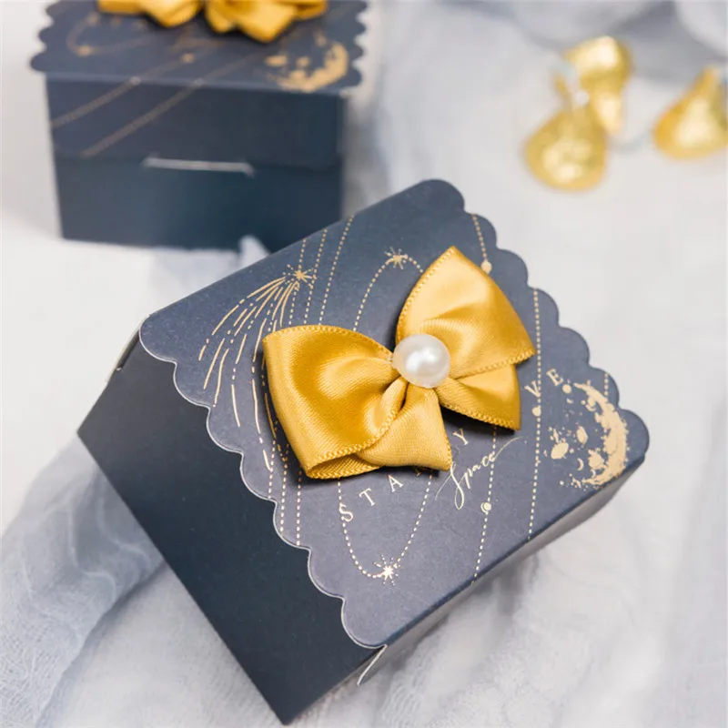 New Europe Star Color Blue Style Gift Box Baby Shower Birthday Party Candy Box Sweet Chocolate Boxes Wedding Favors Decoration