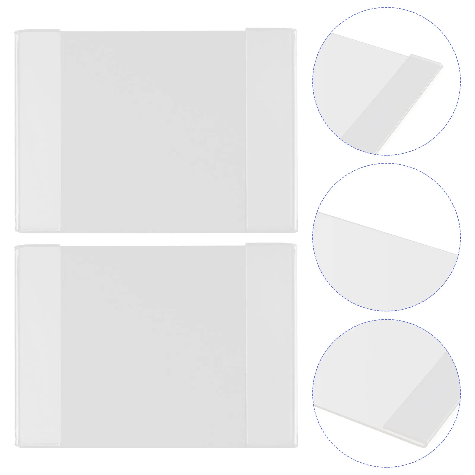 

10 шт. прозрачных держателей ценников из акрила для полок, подставок для ценников и рекламы товаров в магазине