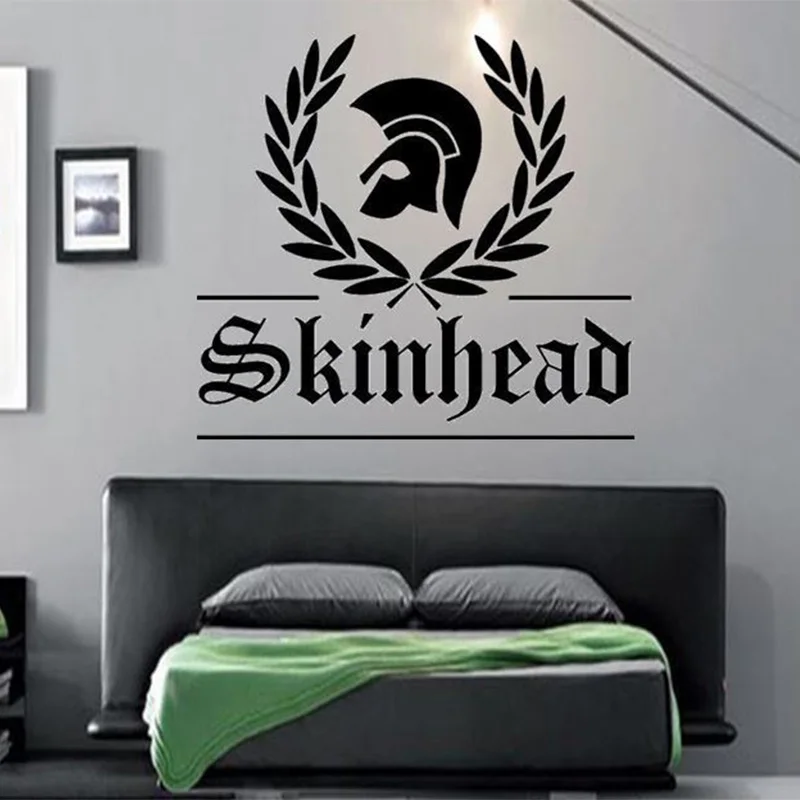 Skinhead Laurel Leaf Music Lounge Vinyl wall art Decal Sticker