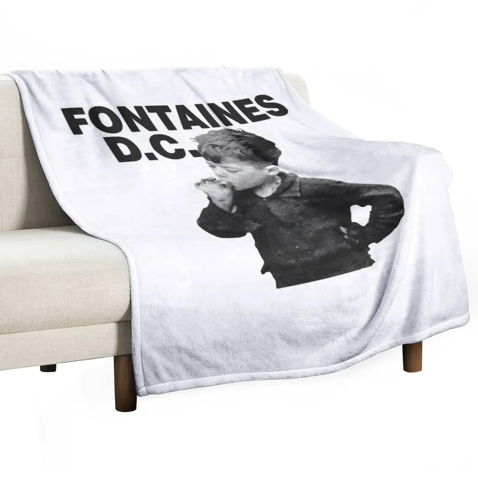 

Fontaines DC Throw Blanket Foldable Soft Warm Blanket for Outdoor Use