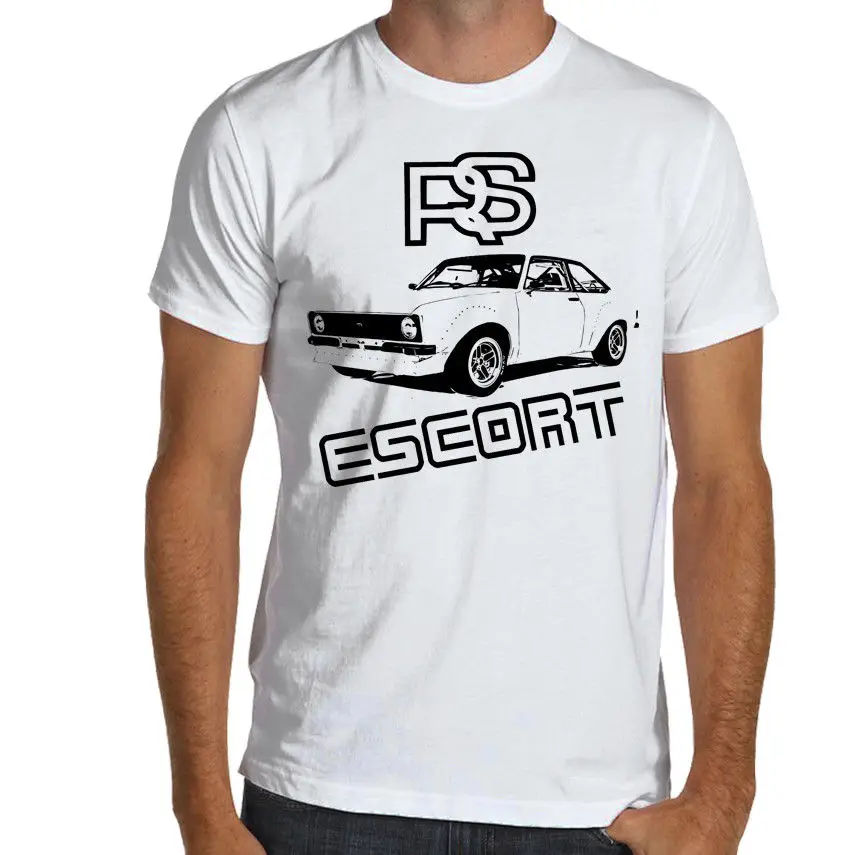 Summer Style Men Tee Shirt Escort Rs 2000 Mk2 Soft T-Shirt Mark Ii 1800 Rally Racings Car Wrc Custom Aldult Teen Unisex Classic