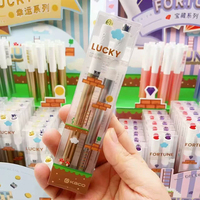 KACO Neutral Pen First Love Treasure Series 2pcs/Set,Rotating Black Pen 0.5mm Good Stuff Student Office Creative Signing Stylos