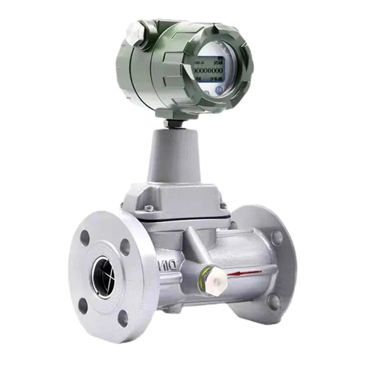 Customized 4-20ma Precession Co2 Gas Reduced Bore Compress Air Steam Flowmeter Vortex Flow Meter