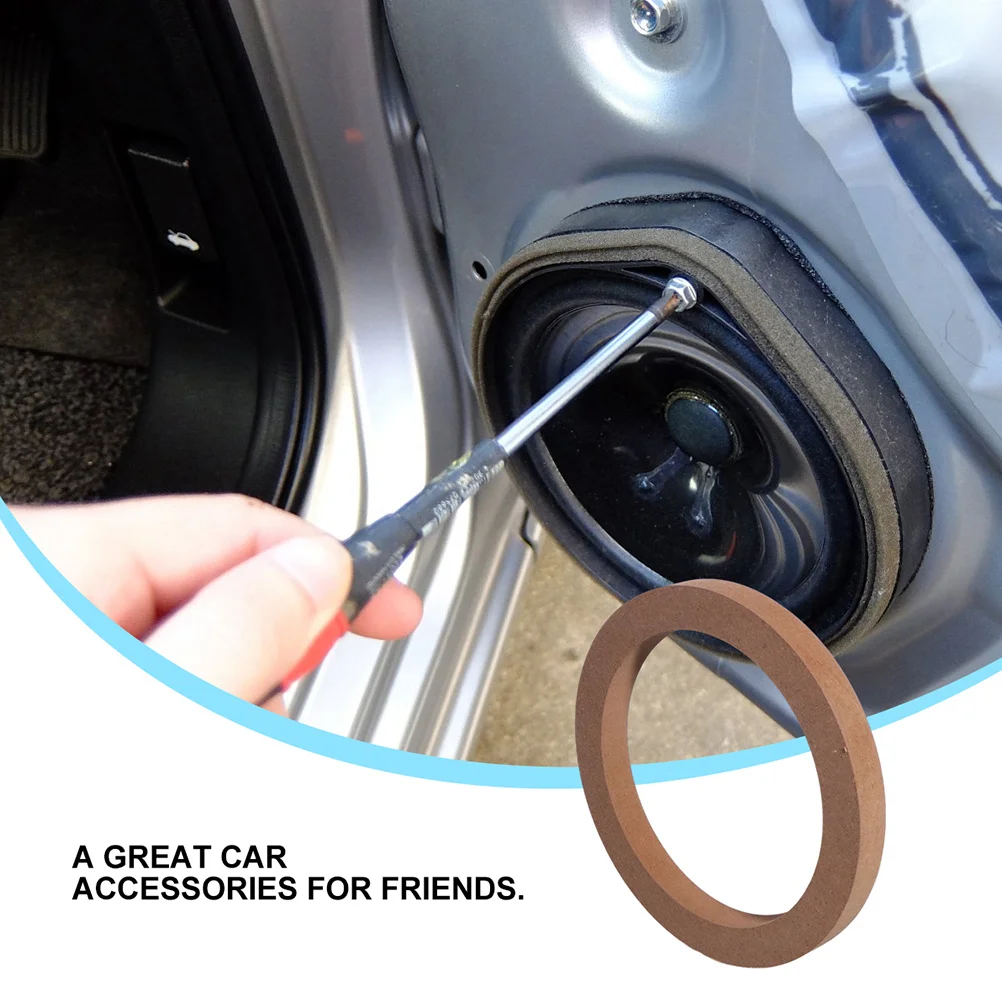 2 أزواج مكبر صوت للسيارة الفواصل منصات مقاومة للصدمات المتكلم محول حلقة سريع تصاعد عمق حلقة باب السيارة لوحة الاهتزاز المخفض الصوت