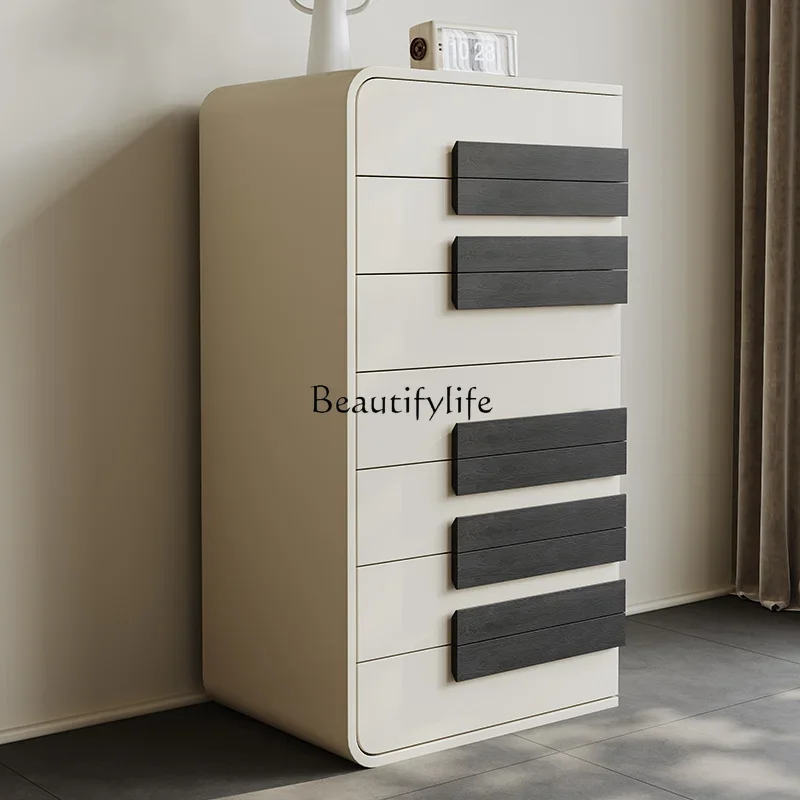 

88..Living room 2025 new retro wall storage cabinet storage simple drawer cabinet