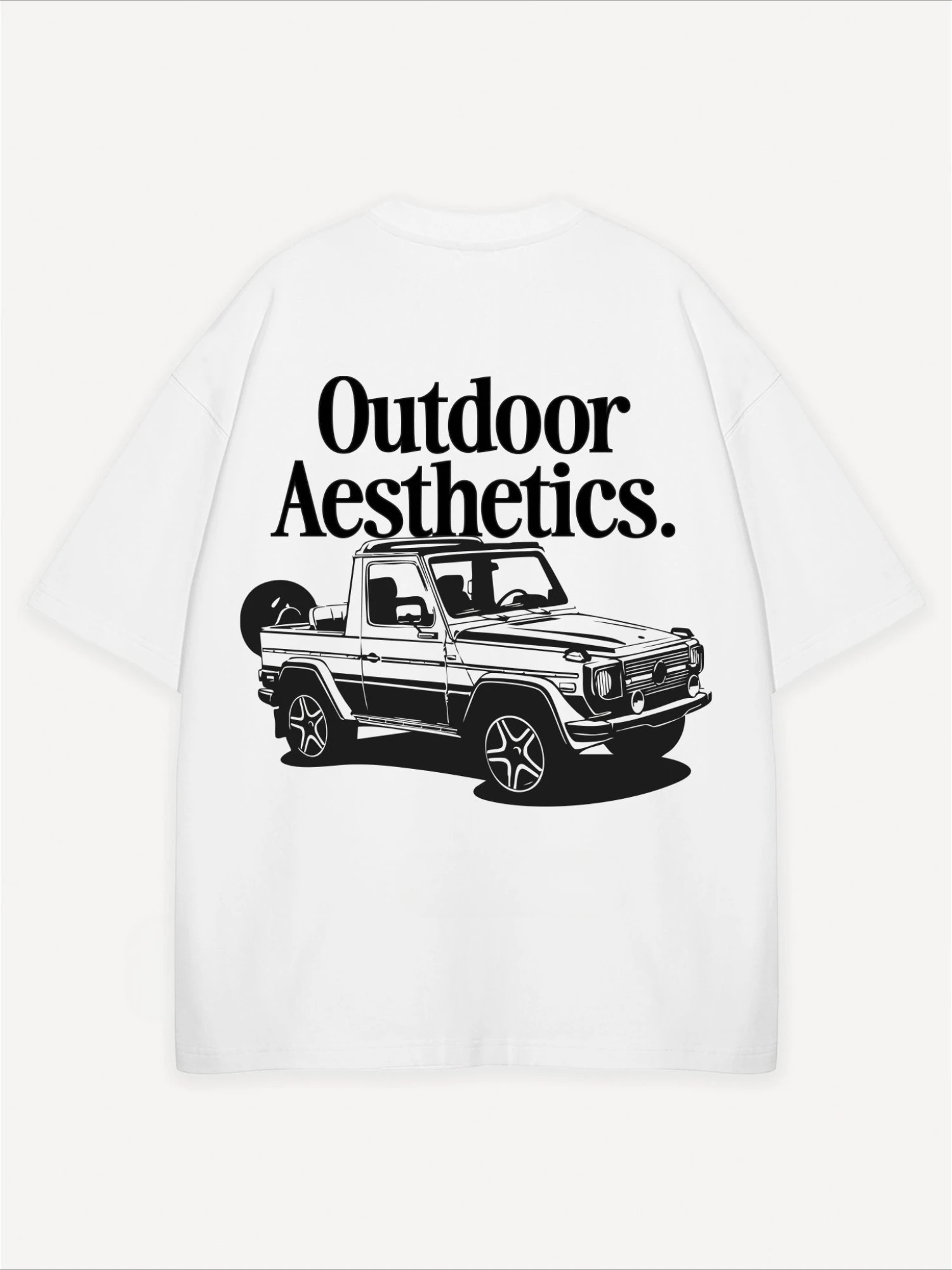 Outdoor Aesthetics Offroad Pickup Print T-Shirt Men Women Outdoor Camping Aesthetic Casual Cotton Short Sleeve Tee Tops