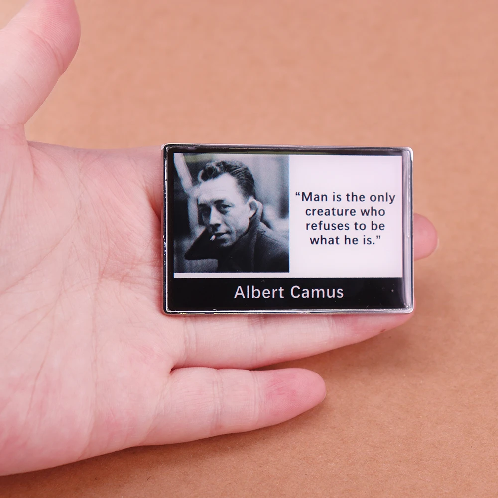 Man is the only creature who refuses to be what he is Albert Camus Classic Lines Refrigerator Decoration