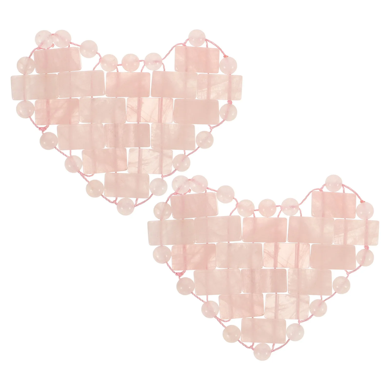 

1Pair Delicate Heart Shape Quartz Eye Mask Natural Stone Cooling Patch for Puffiness Dark Circles Sleep Aid Beauty Recovery