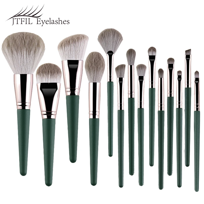 14Pcs Make Up Brushes Set Cosmetics Foundation Powder Eyeshadow Blush Brush Makeup Brush Set Beauty Tools Soft Makeup Brushes