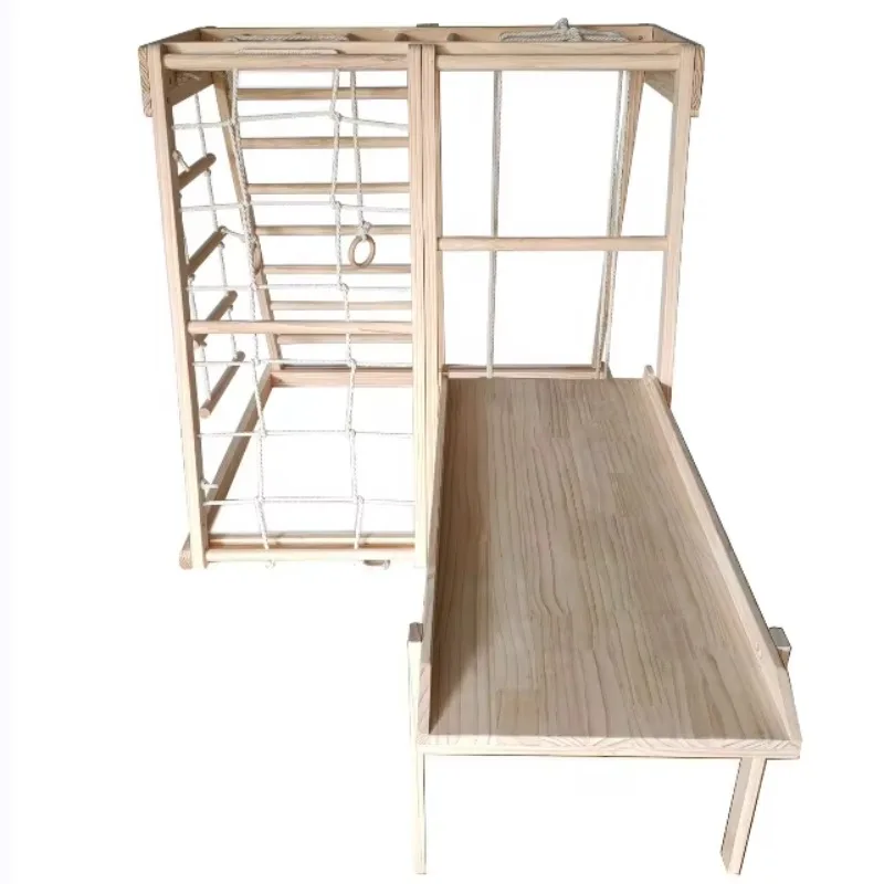 

2025 Hot Sale Low Price Guaranteed Quality Wood Climbing Frame Indoor Playground Xiaowoniu