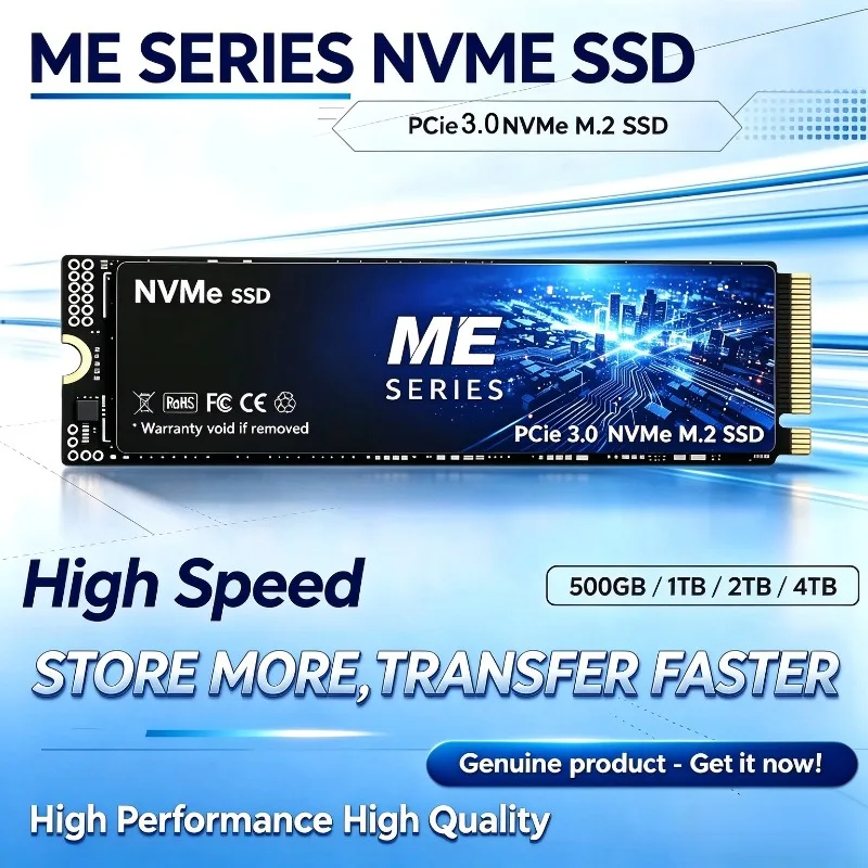 New ME SERIES NVMe SSD M.2 PCIe 3.0 DRIVE High‑Speed high speed 500GB 1TB 2TB 4TB Storage for Laptop Desktop PC