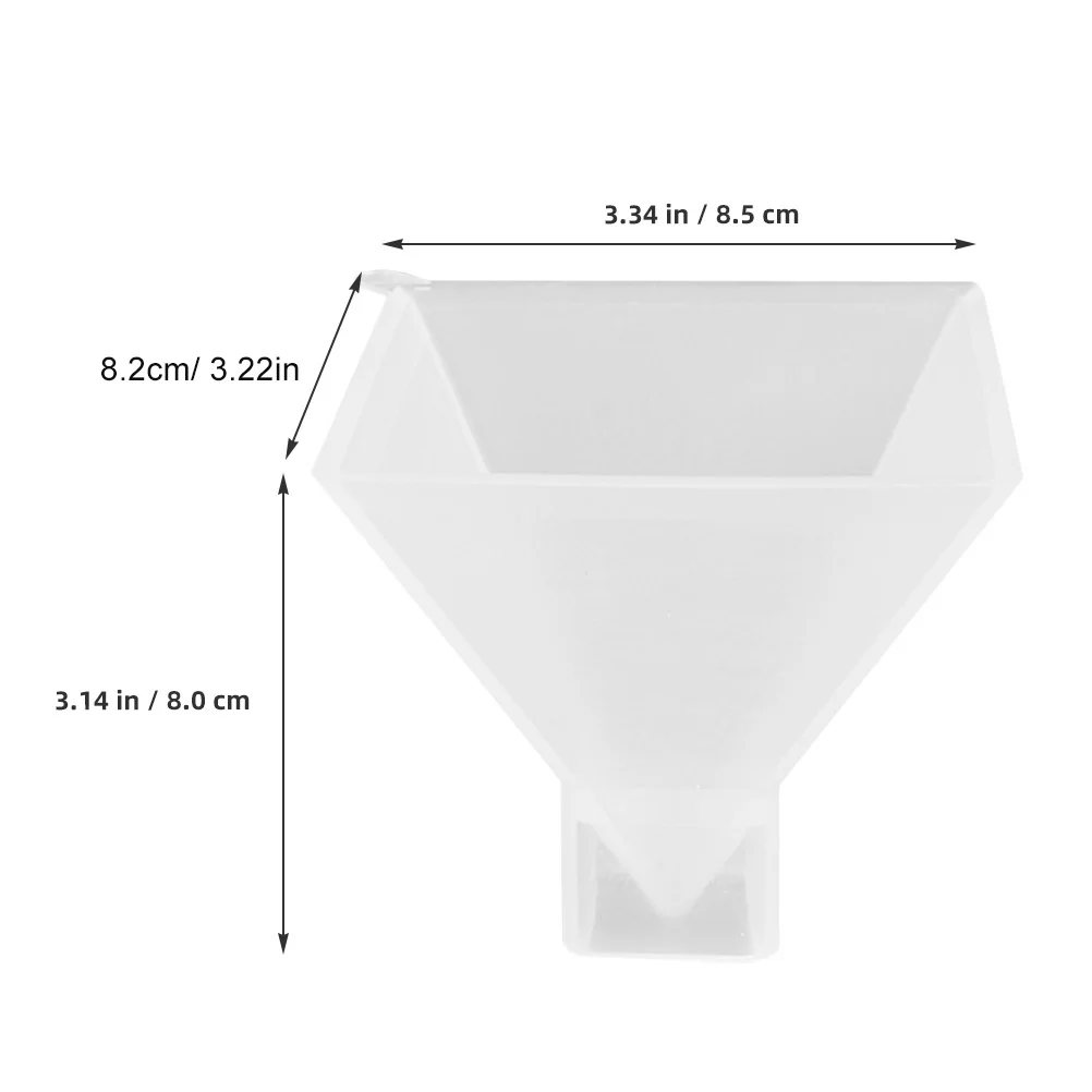Pyramid Shape Mold Silicone DIY Resin Casting Mold Reusable Clear Flexible for Desktop Ornament Making Epoxy Crafts Beginners