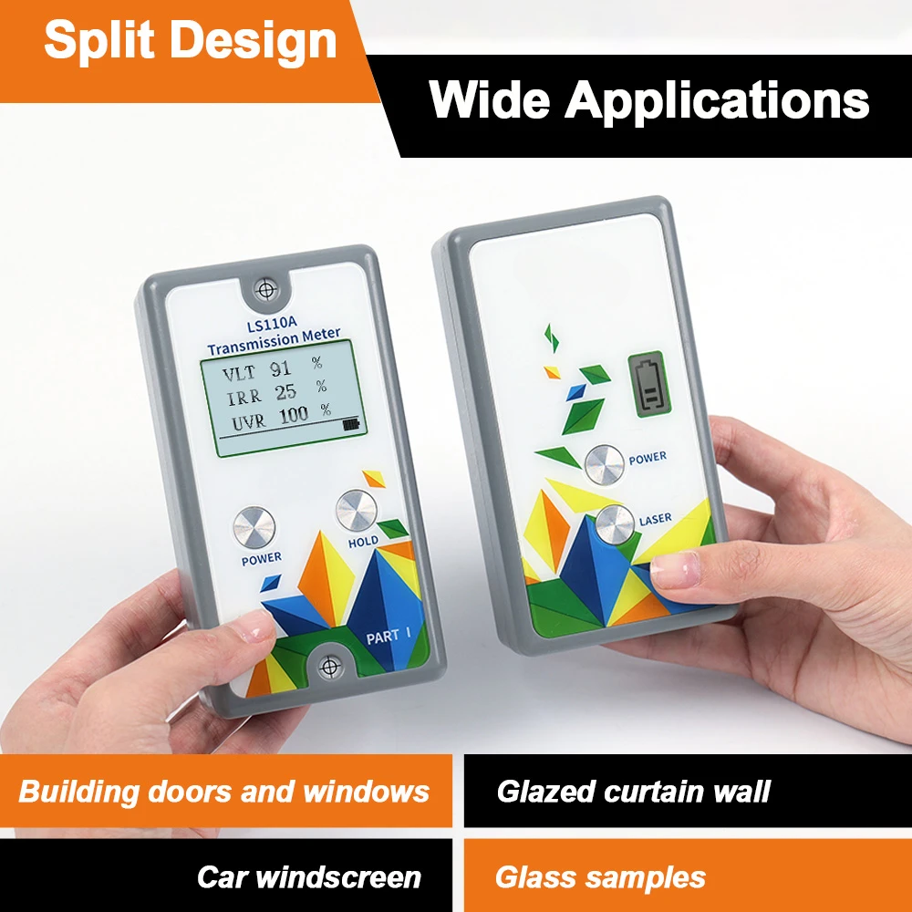 

LS110A 940nm IR Split Solar UV Tester Car Window Tint Meter Visible Light Transmittance Detection Window Tint Meter