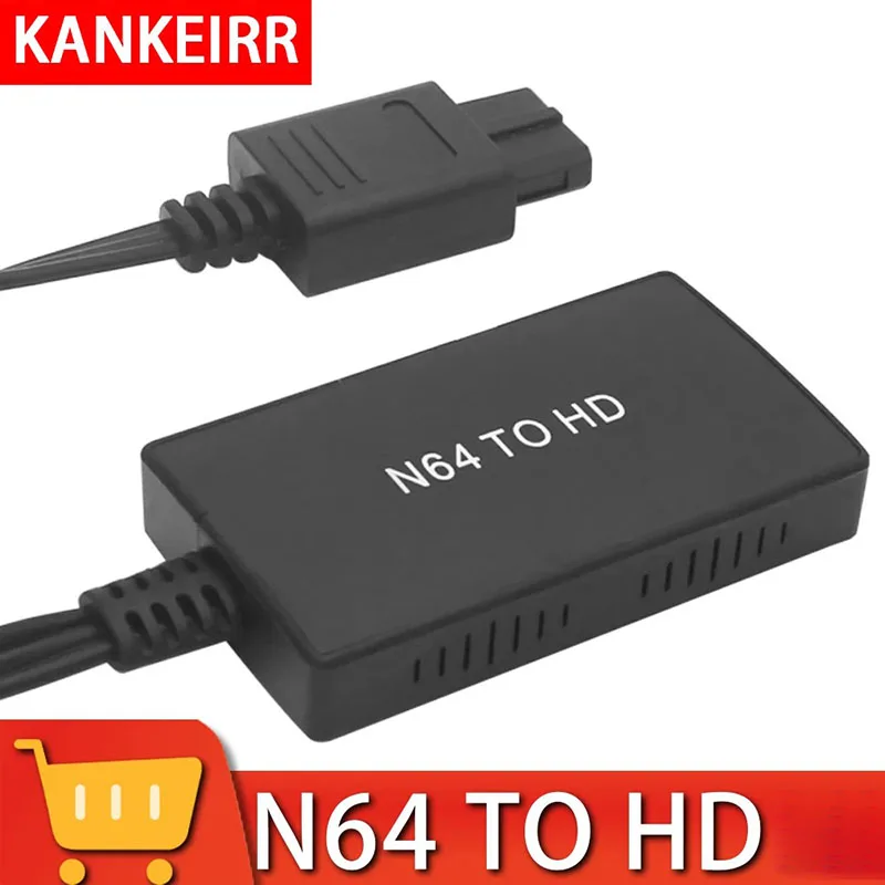 KANKEIRR N64 to HD Compatible Video Converter, HD Cable for Nintendo N64, SNES Plug and Play, 1080P HD Adapter