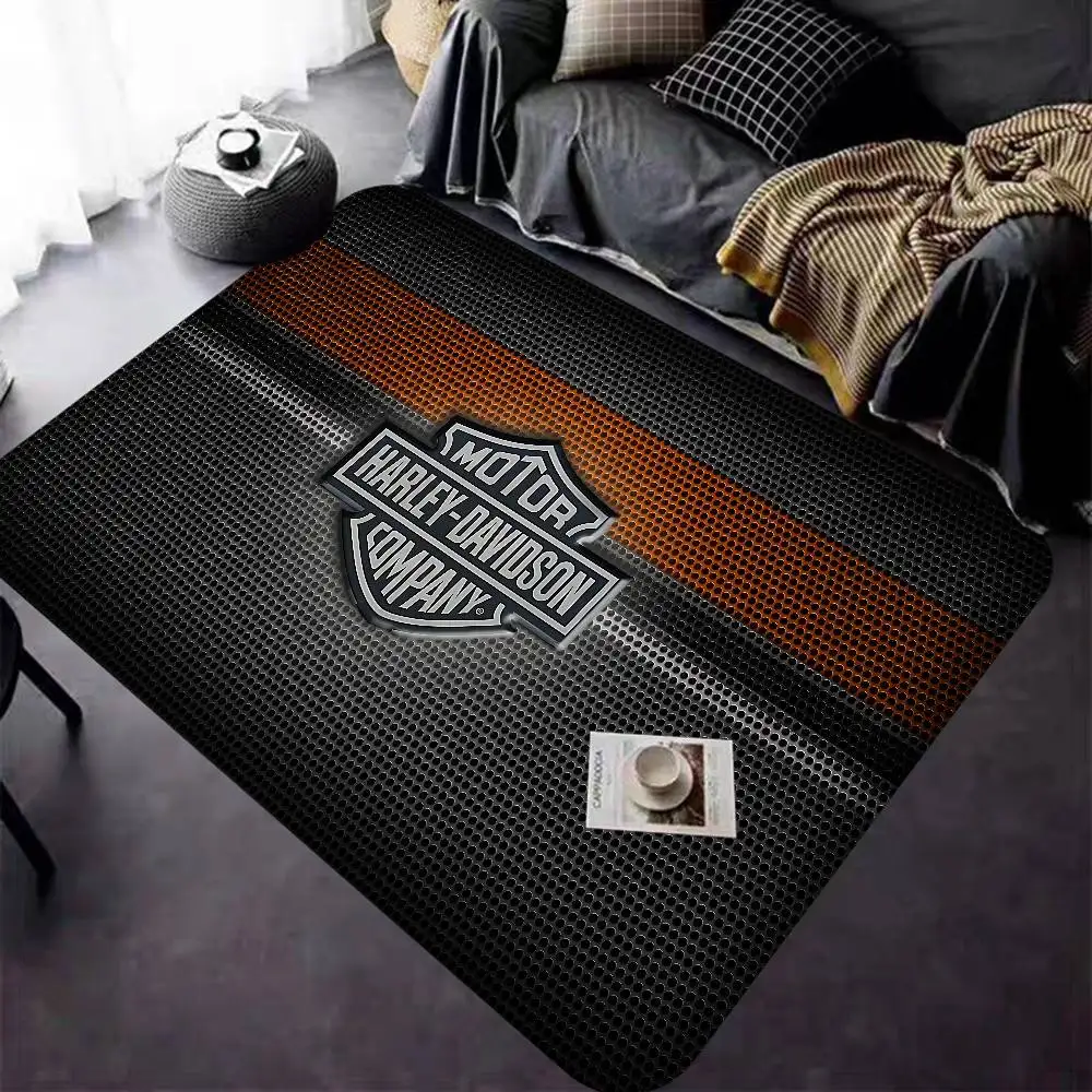 Motorcycle H-Harley D-Davidson Door Mat Kids Room Bedroom Decoration Balcony Anti-Slip Doormat Living Room Doormat Area Rug view 4
