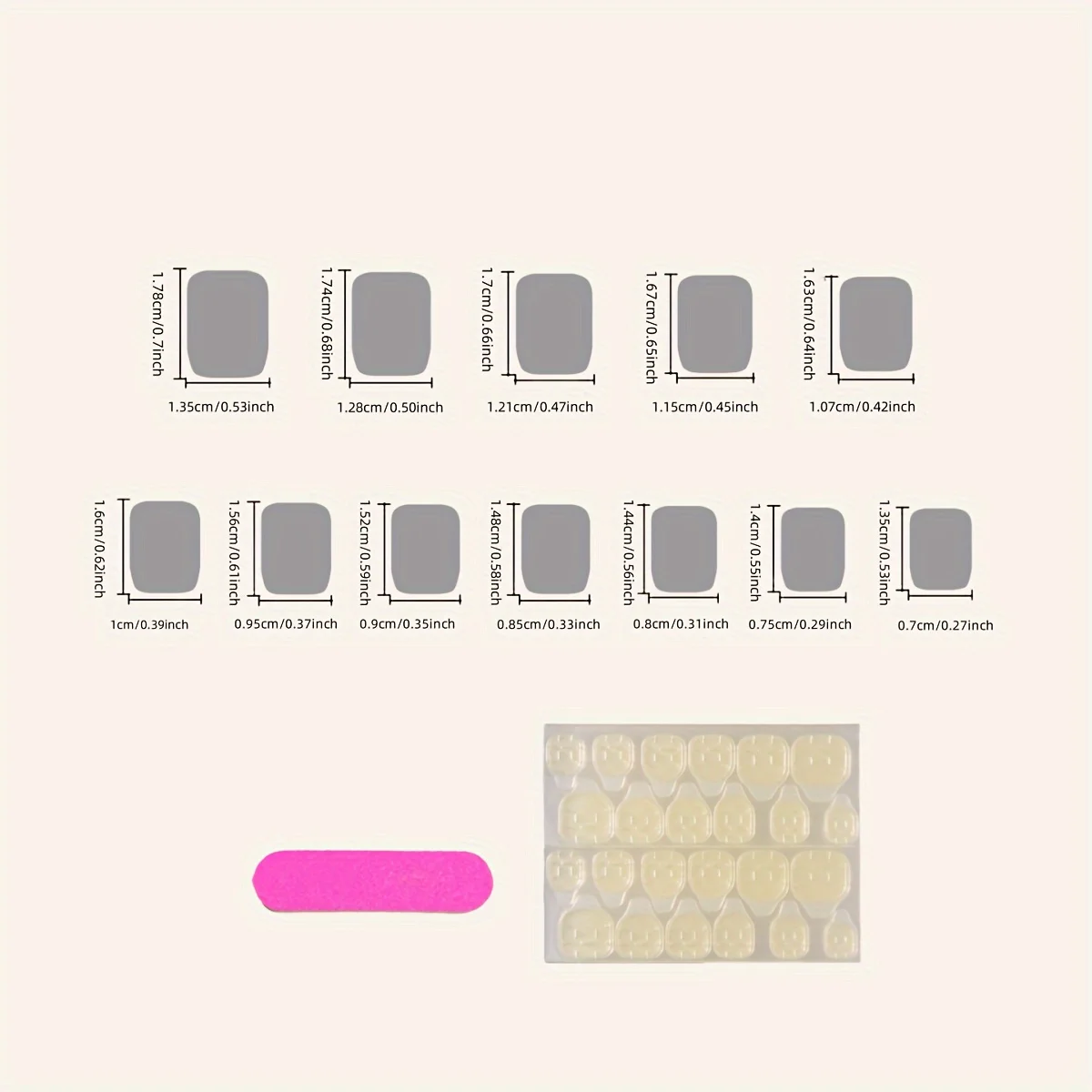 24-teiliges silbernes Glitzer-Patch-Kunstnägel-Set, kurz, quadratisch, vollständige Abdeckung, französische funkelnde Strass-Kunstnägel für Damen