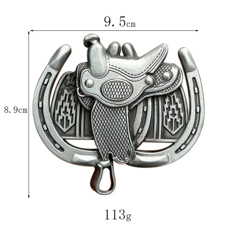 Hebilla de cinturón de sillín vaquero occidental