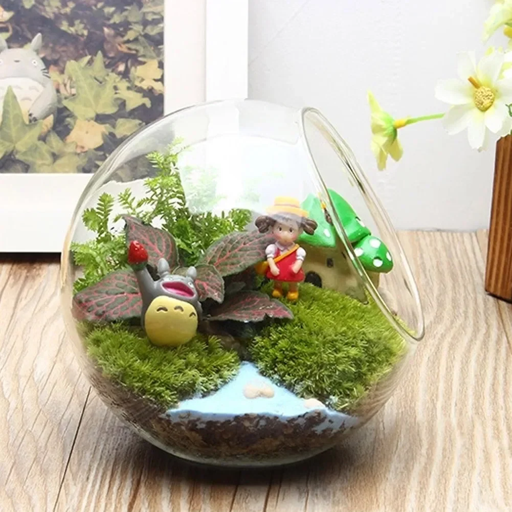 Sáng Tạo Trong Suốt Rõ Nét Bóng Lọ Thủy Tinh Bauble Bóng Micro Phong Cảnh Không Vật Có Terrarium Mọng Nước Treo Lọ Hoa Bình Chứa