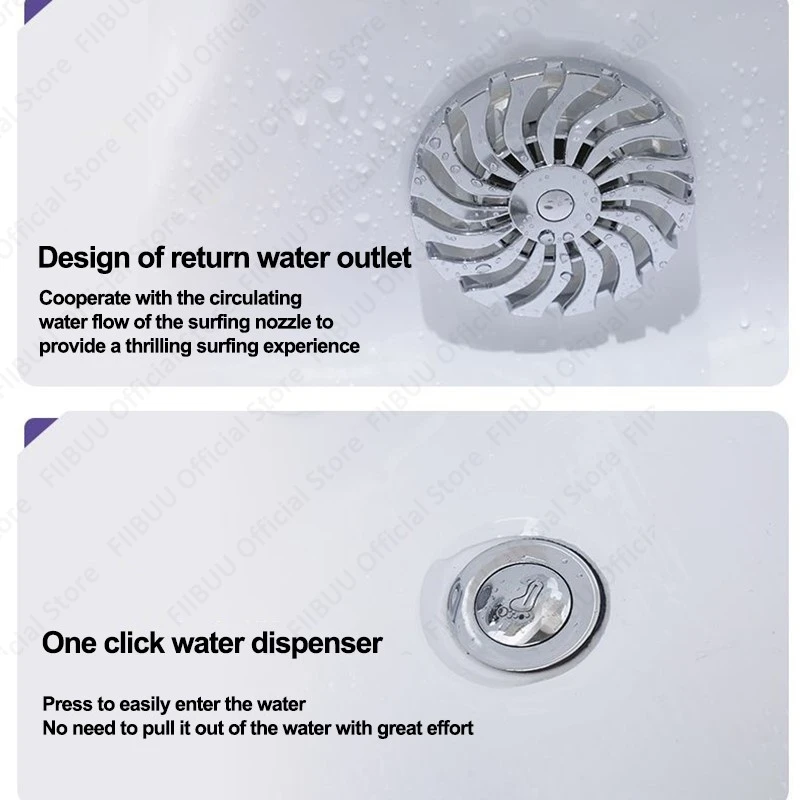 아크릴 욕조 확대 및 확장, 강력한 내하중 용량 욕조, 배수 포함 다양한 크기, 프리미엄 품질 건설 R