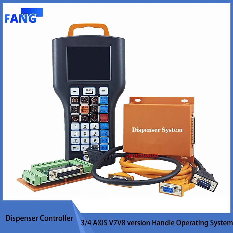 

Offline automatic 3/4 axis glue dispenser controller system screw machine soldering machine V7V8 version handle operating system