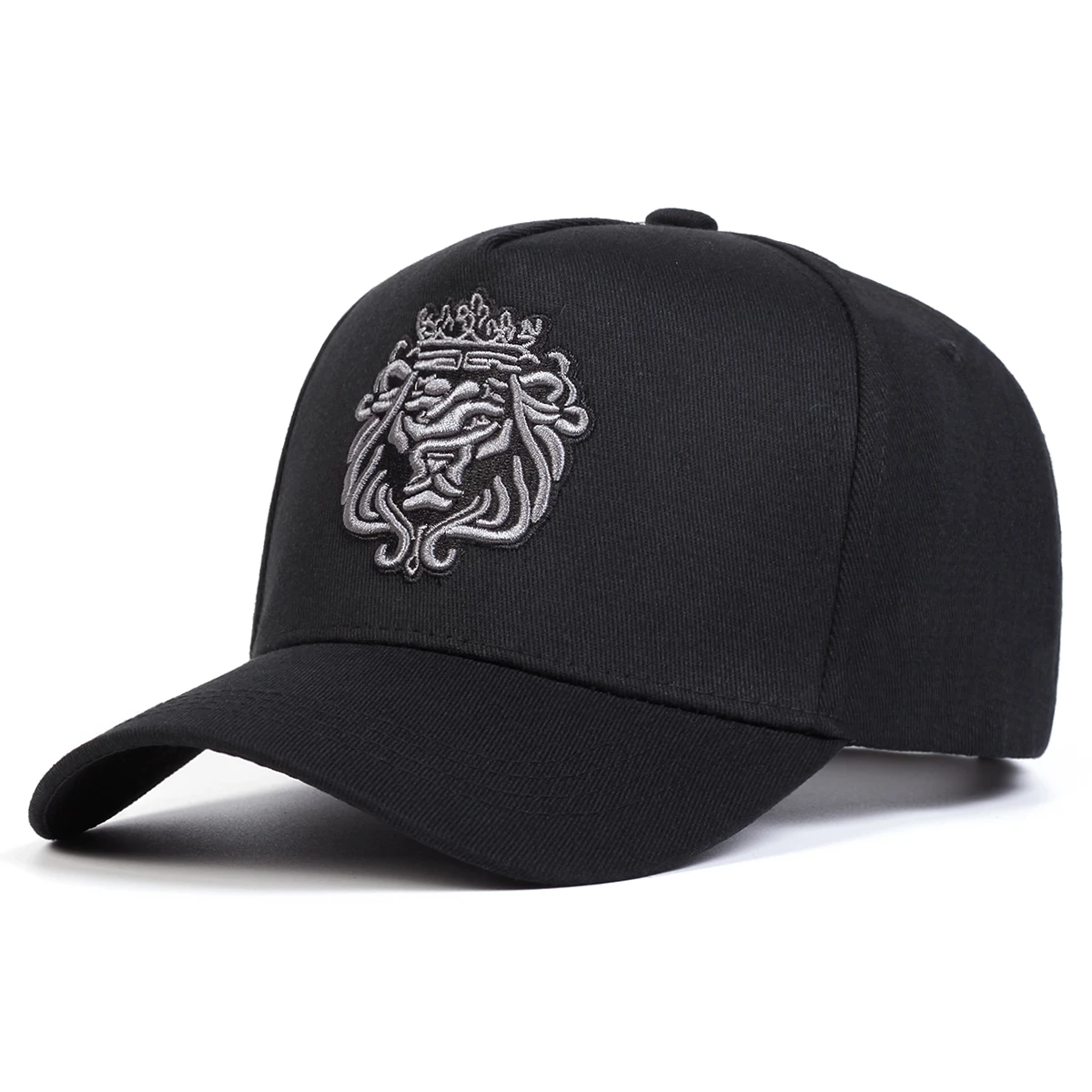 Unisex Crown Lion Embroidery Baseball Caps Spring and Autumn Outdoor Adjustable Casual Hats Sunscreen Hat