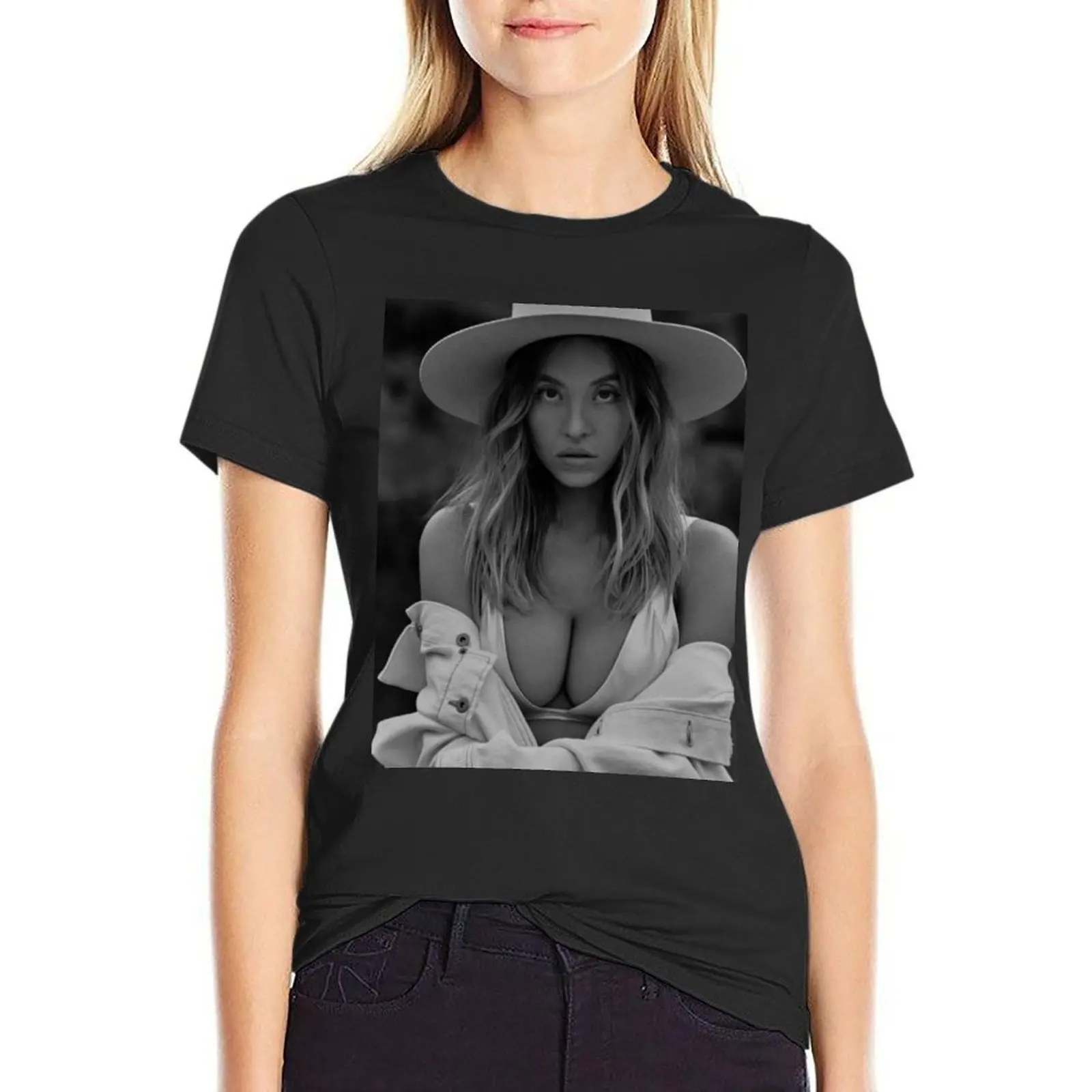 sydney sweeney art T-Shirt aesthetic clothes sweat Aesthetic clothing cute tops summer clothes for Women