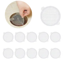 10pcs Disposable bathroom floor drain cover hair catcher Mesh Slag Net Kitchen Toliet sink strainer shower bath filter Cleaner