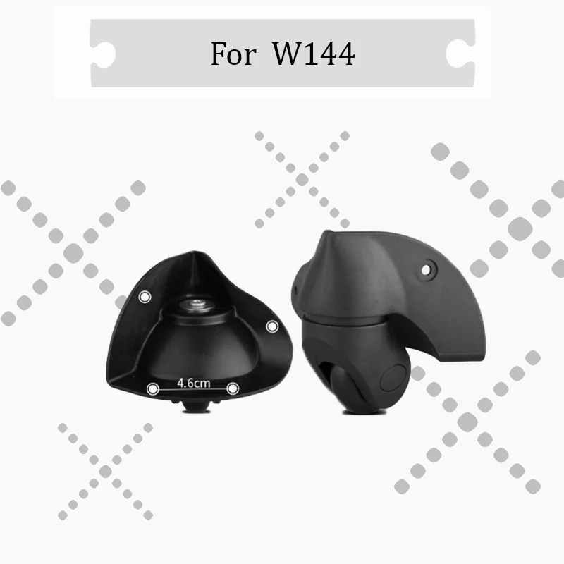 

For W144 Wear-Resistant Luggage Replacement Wheels 360° Silent Swivel Casters Universal Fit for Suitcase Repair Parts