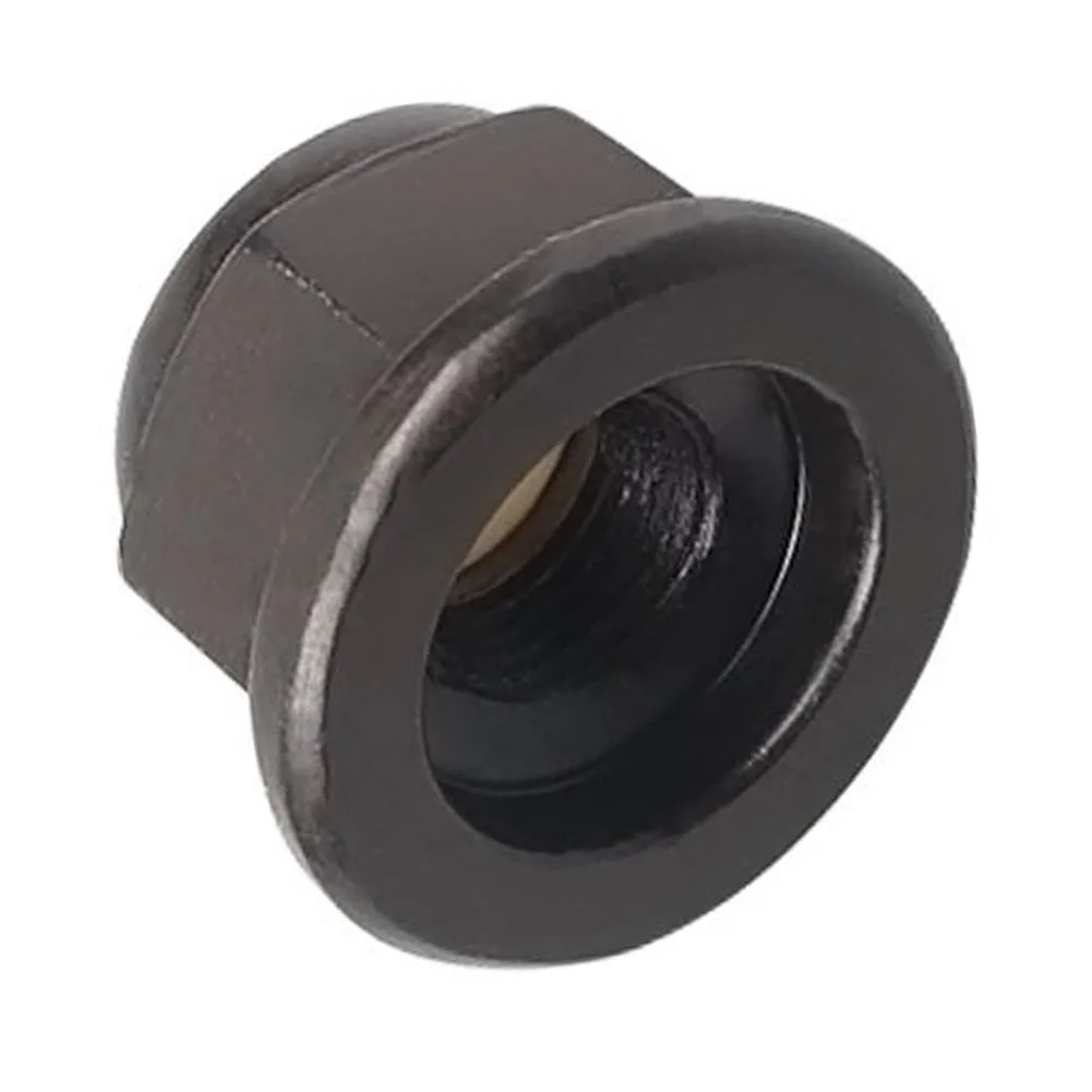 Black M10x1.0 Collar Nut Reverse Thread Design Nut Reverse Thread Nut Reverse Thread Fastener 24x17 Mm Dimensions