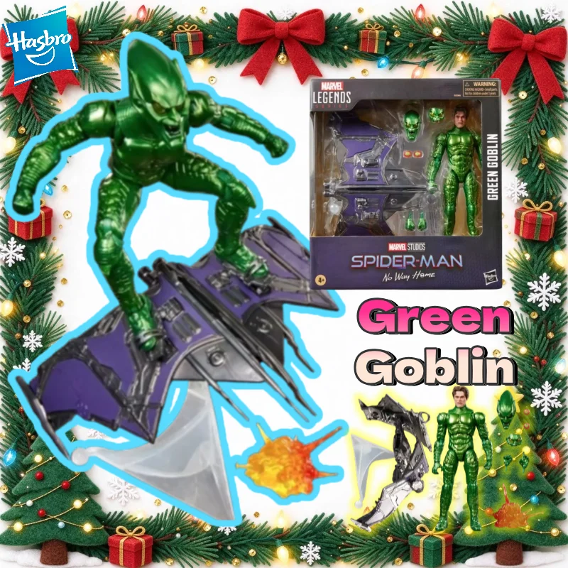 【IN STOCK】Hasbro Marvel Legends Spider-Man No Way Home Green Goblin Action Toy Figure Model Christmas Toy Perfect Gift