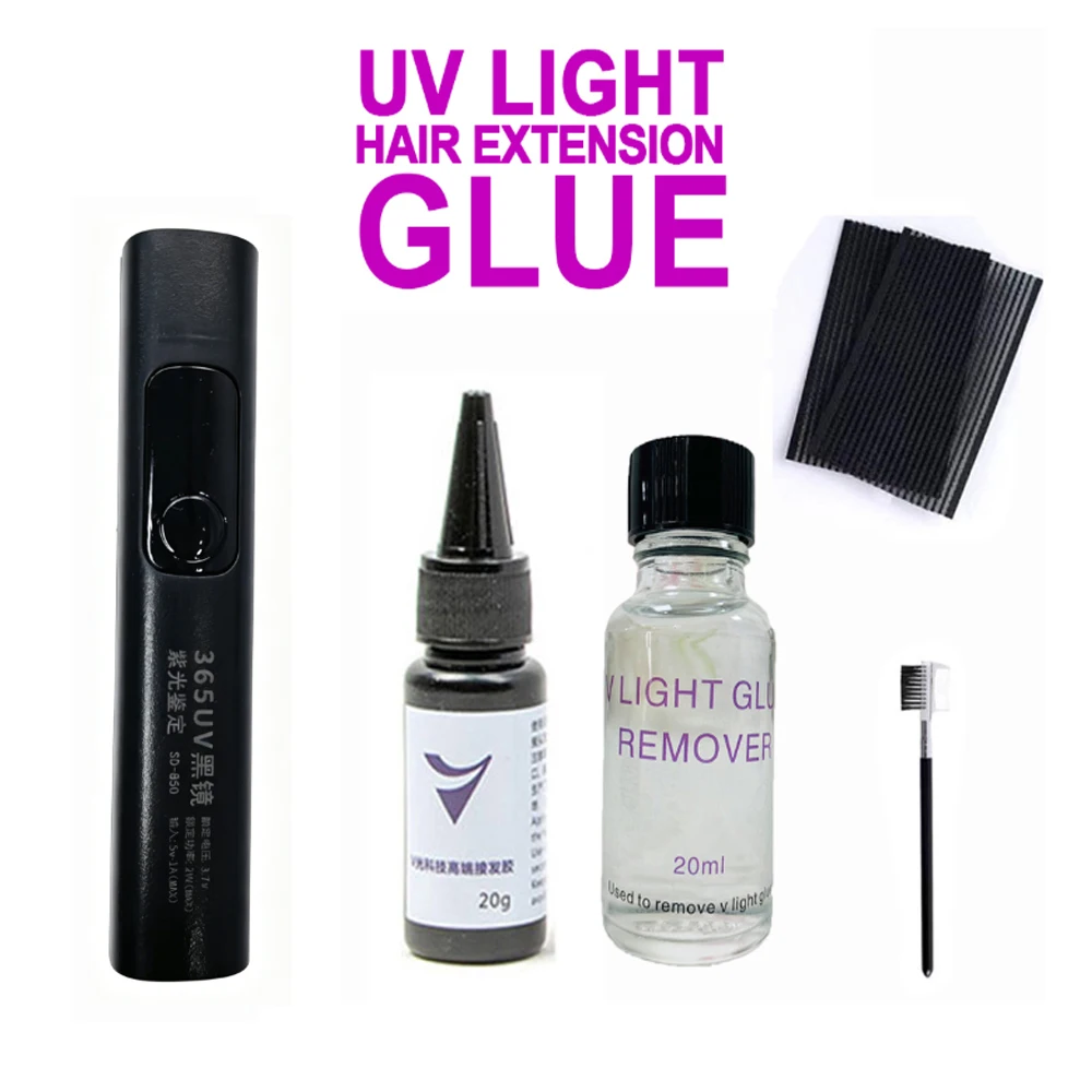 

V-Light Hair Extension Set Technology Wig Hair Piece Real Hair Fast Grafting Tool Firm and Traceless tape Hair Extension Tools