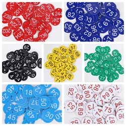1Set/50Pcs Round Beehive Tag 1~50 Waterproof Numbered Label with a Hole Multi-purpose Beekeeping Box Sequential Numbers Marker
